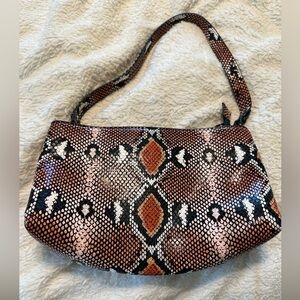 Snake Print Shoulder Bag 5/$20